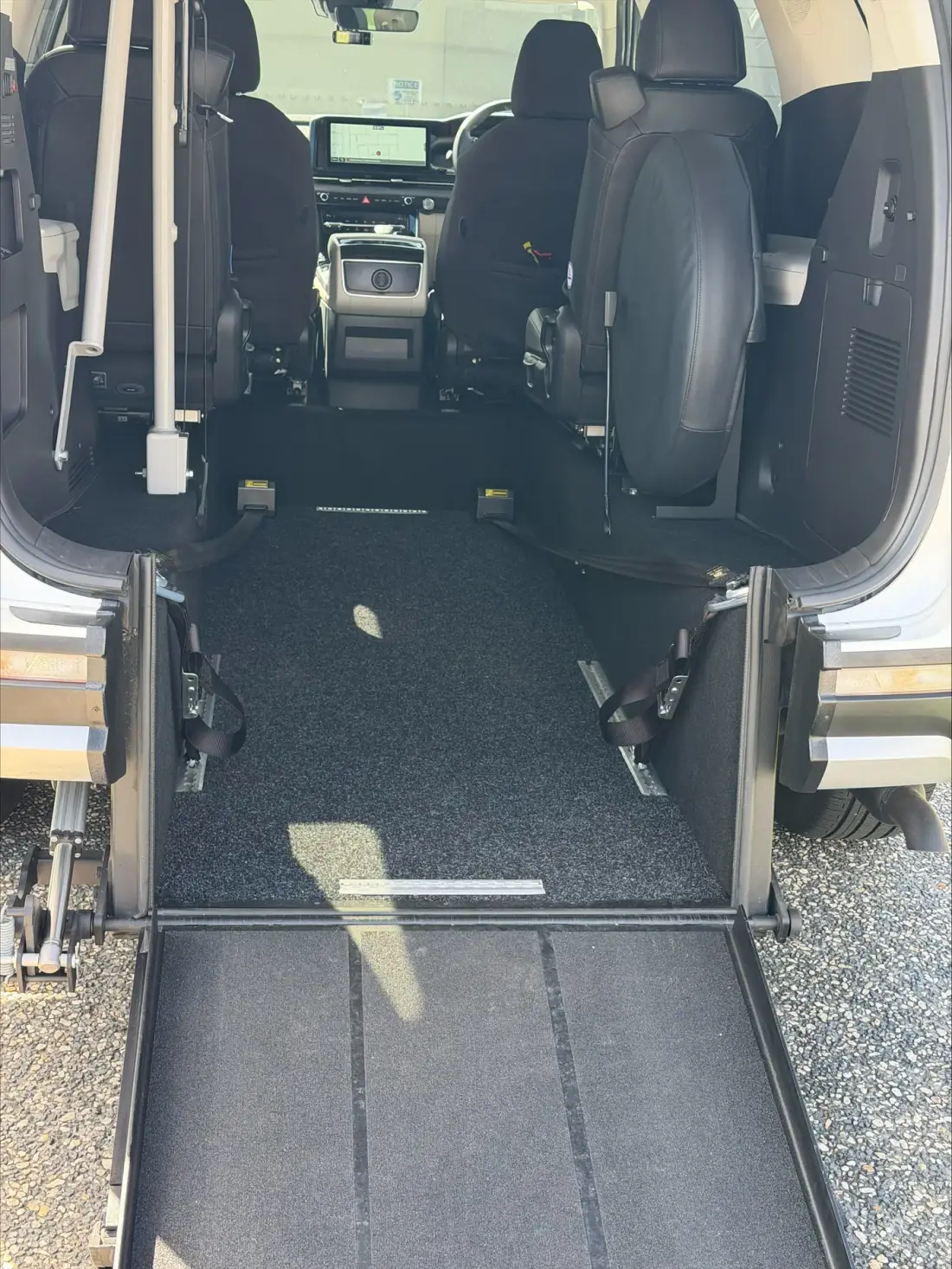 Wheelchair ramp on an AAYDS transport vehicle